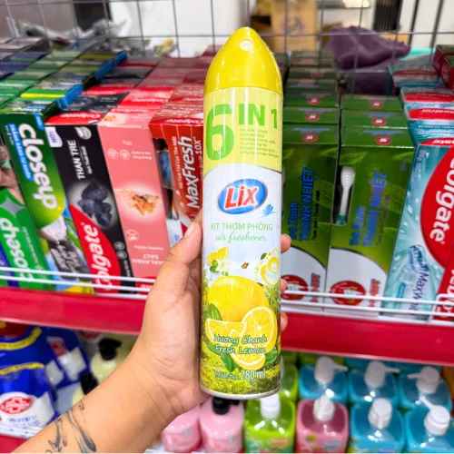 Xịt Thơm Phòng LIX 6 IN 1 Hương Chanh 280ml