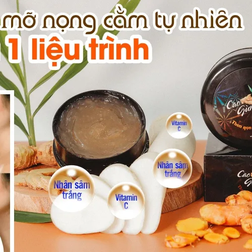 Xóa nọng cằm, thon gọn mặt - chỉ sau 1 liệu trình với Cao gừng