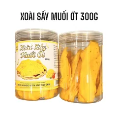 Xoài Sấy Dẻo Muối Ớt Thơm Ngon 300g - Hũ Pet
