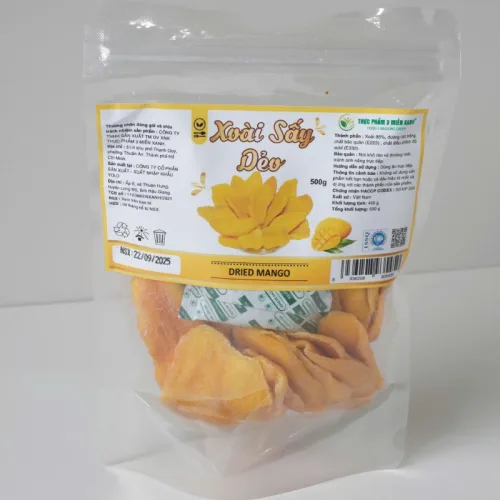 Xoài Sấy Dẻo Túi Zip Nguyên Vị Thơm Ngon 500g