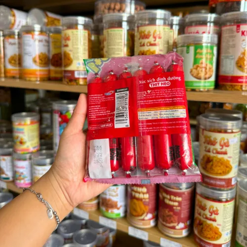 Xúc xích dinh dưỡng PONNIE BIN&BON 210gr (6 cây x 35g)