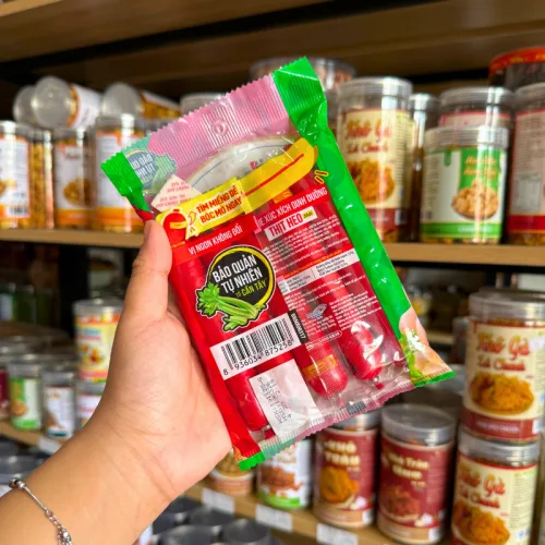 Xúc Xích Gói Dinh Dưỡng Thịt Heo Ponnie - Xúc Xích Ponnie 175g (5 Cây x 35g)