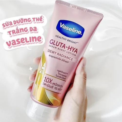 Yêu Chiều Làn Da Sữa Dưỡng Thể Vaseline 10X Màu Hồng