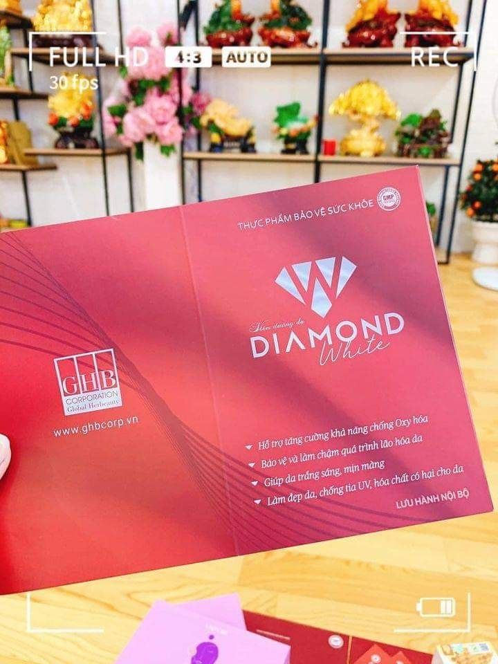 Viên uống trắng da Ngọc Trinh Diamond White chính hãng - viên uống trắng da hiệu quả nhất hiện nay